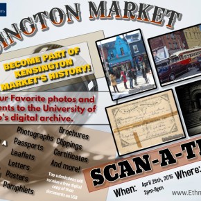 The Kensington Market Research Project is hosting a reception and Scan-a-thon&nbsp;event!