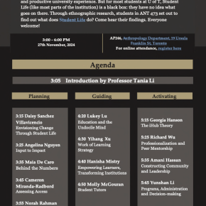 Undergraduate Research Conference, November 27th, 3:00-6:00 pm, room&nbsp;AP246.