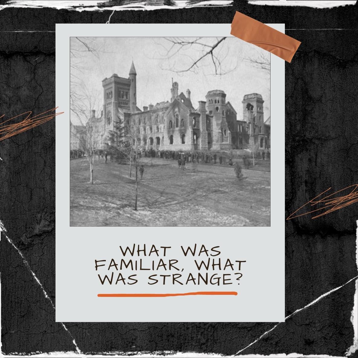 A black and white photo of a building
Description automatically generated